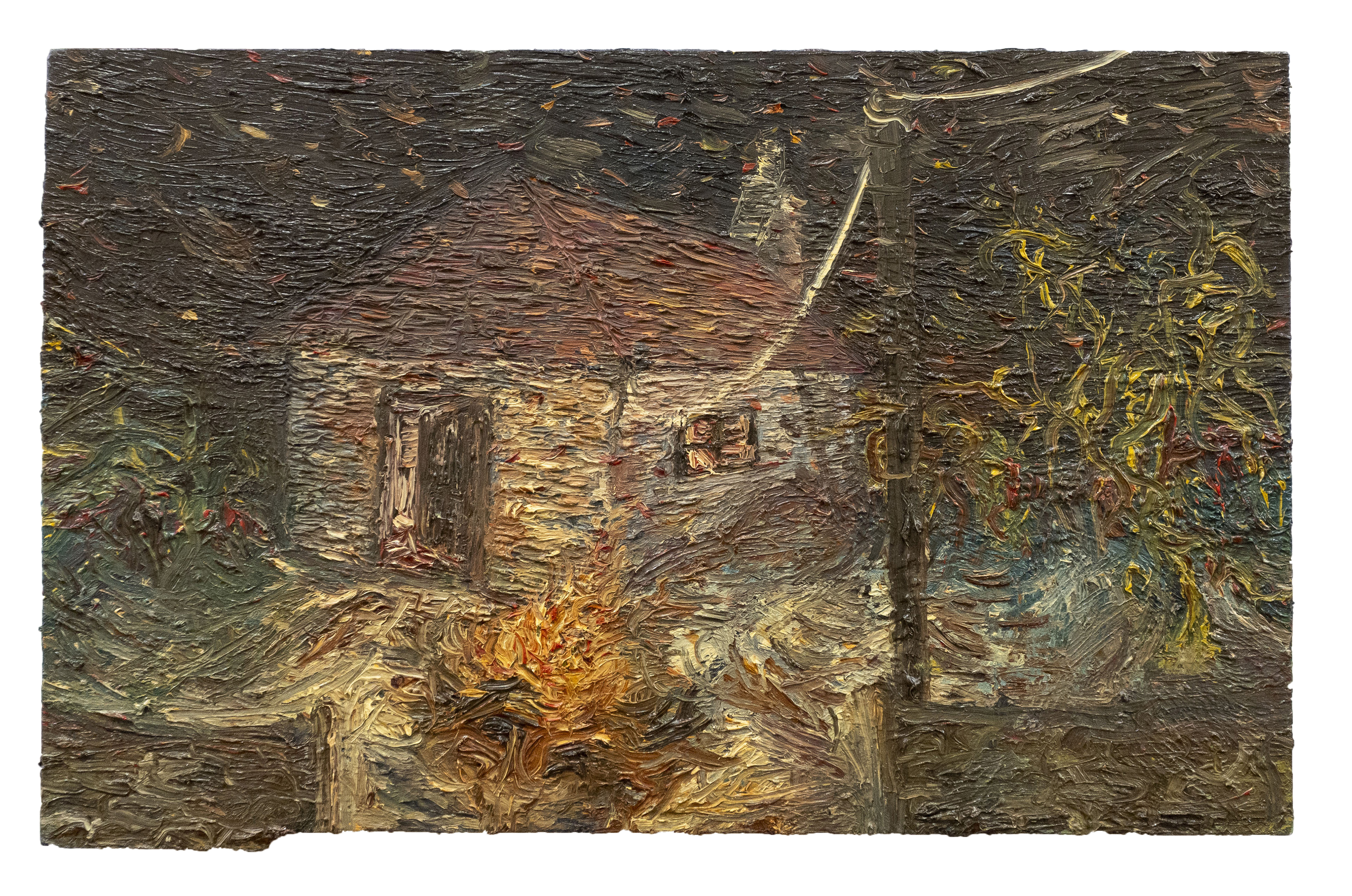 Atlantic view by firelight
